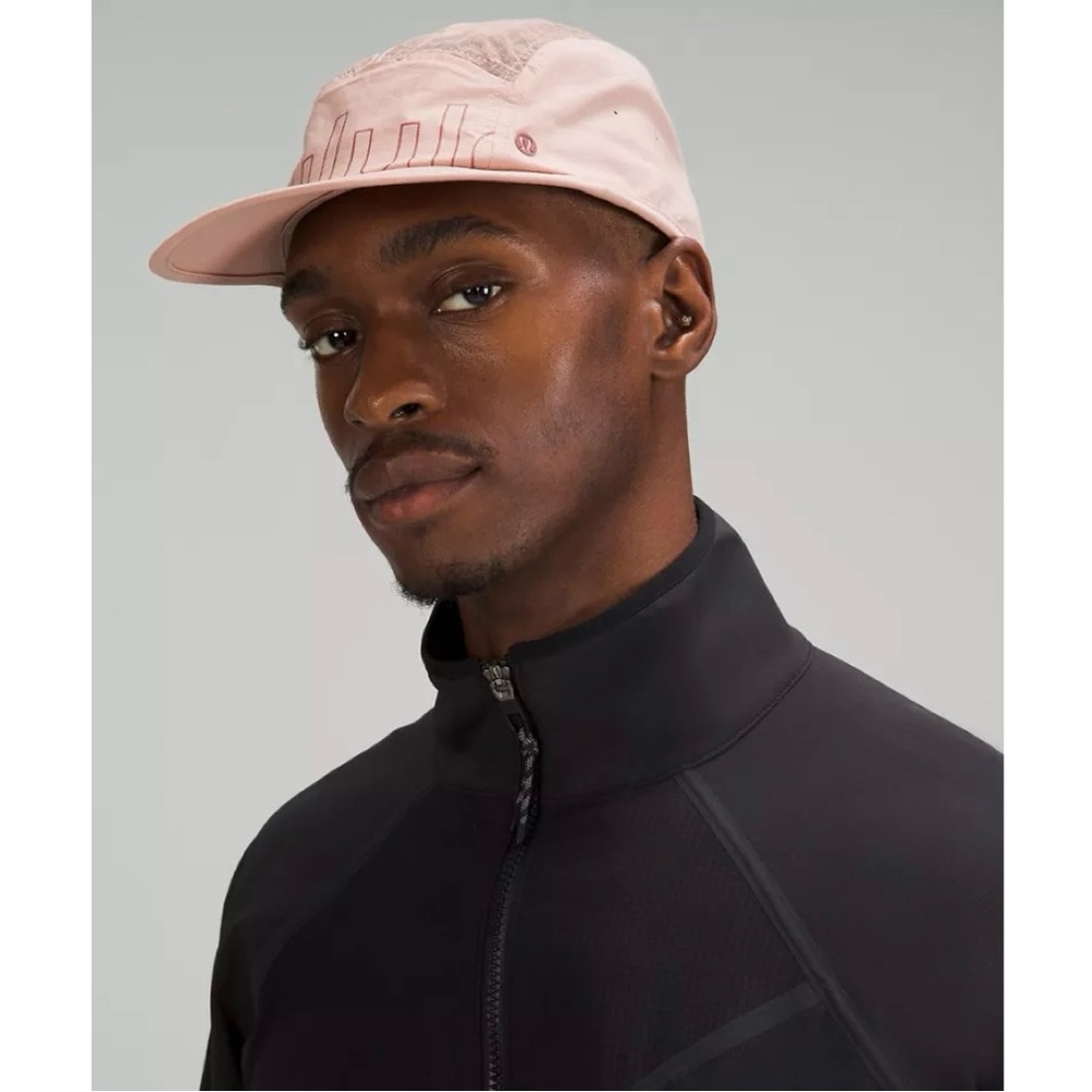 New LULULEMON Drawcord Hiking Cap Rose Pink Clay Hat Moisture Wicking Size S/M - Picture 16 of 16